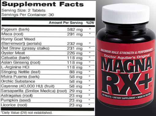 Magna Rx Plus Ingredients