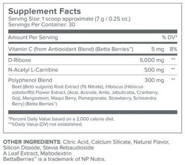 Gundry MD Energy Renew Supplement facts