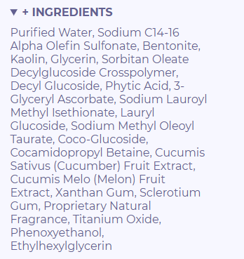 Celestial Cleanser Ingredients