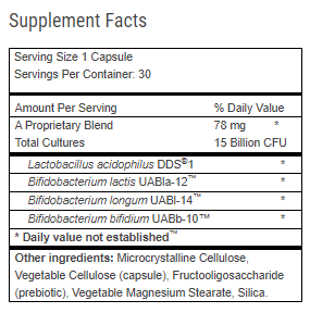 Advanced Probiotic Formula Ingredients
