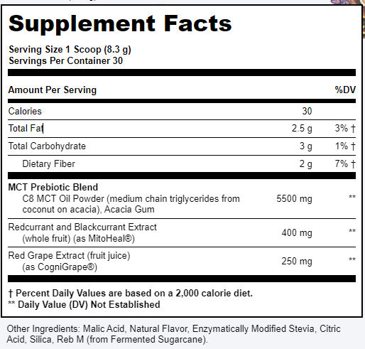 Gundry MD MCT Wellness Ingredients