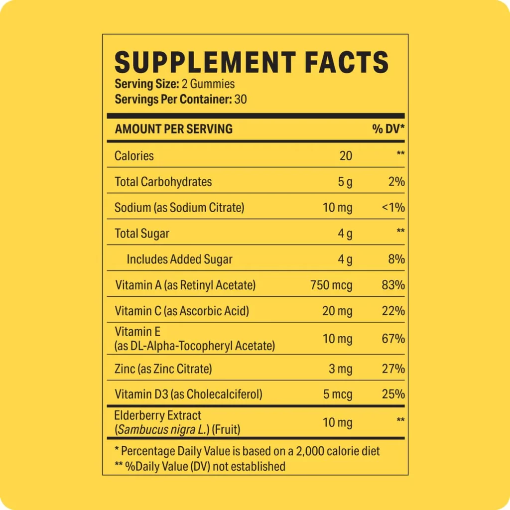 Uchews Protect Ingredients